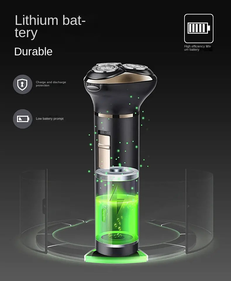 3-in-1 USB Electric Shaver and Beard Trimmer for Men