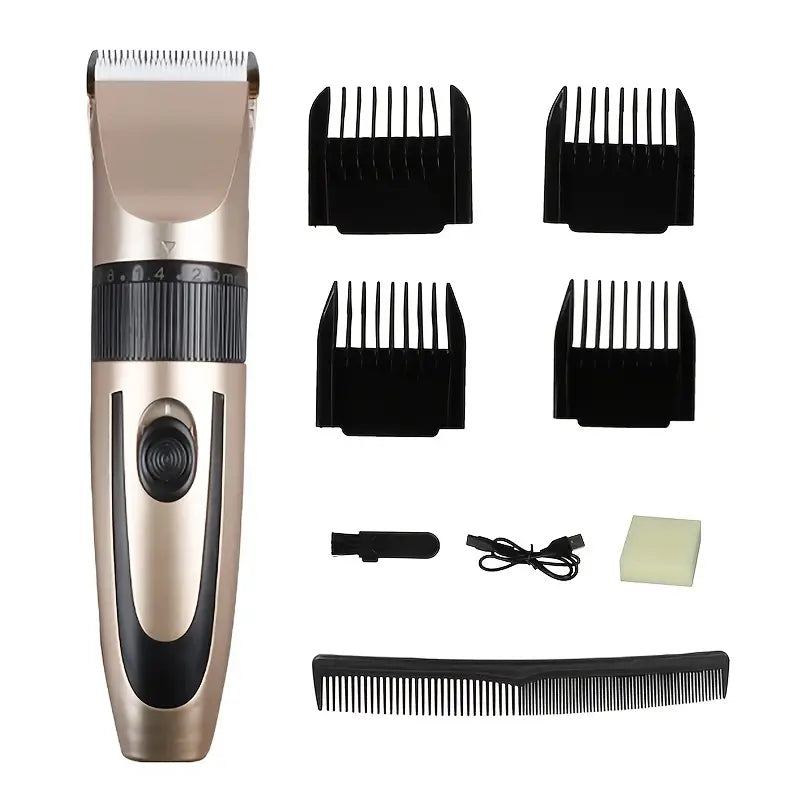 USB Rechargeable Beard Trimmer, 4 Sizes, Professional