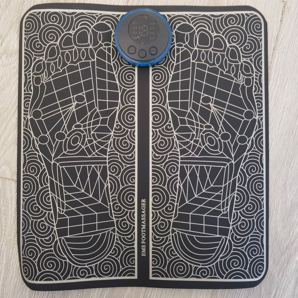 Portable EMS Foot Massage Mat and Therapy Device