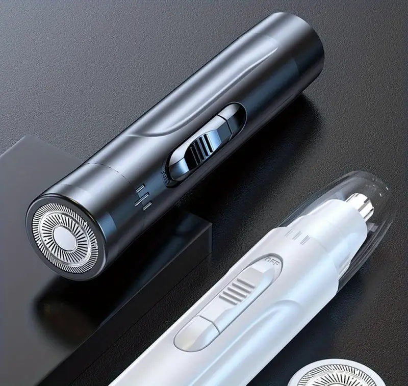 2-in-1 Nose and Mustache Trimmer for Men, USB Rechargeable