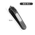 Black Nail Clipper with Flat and Slanted Tips