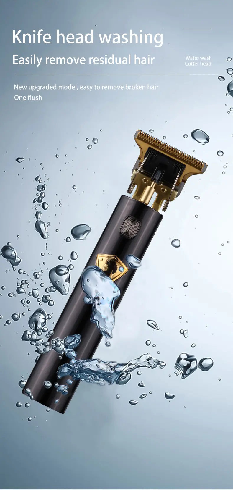 Vintage T9 USB Cordless Hair Trimmer for Men