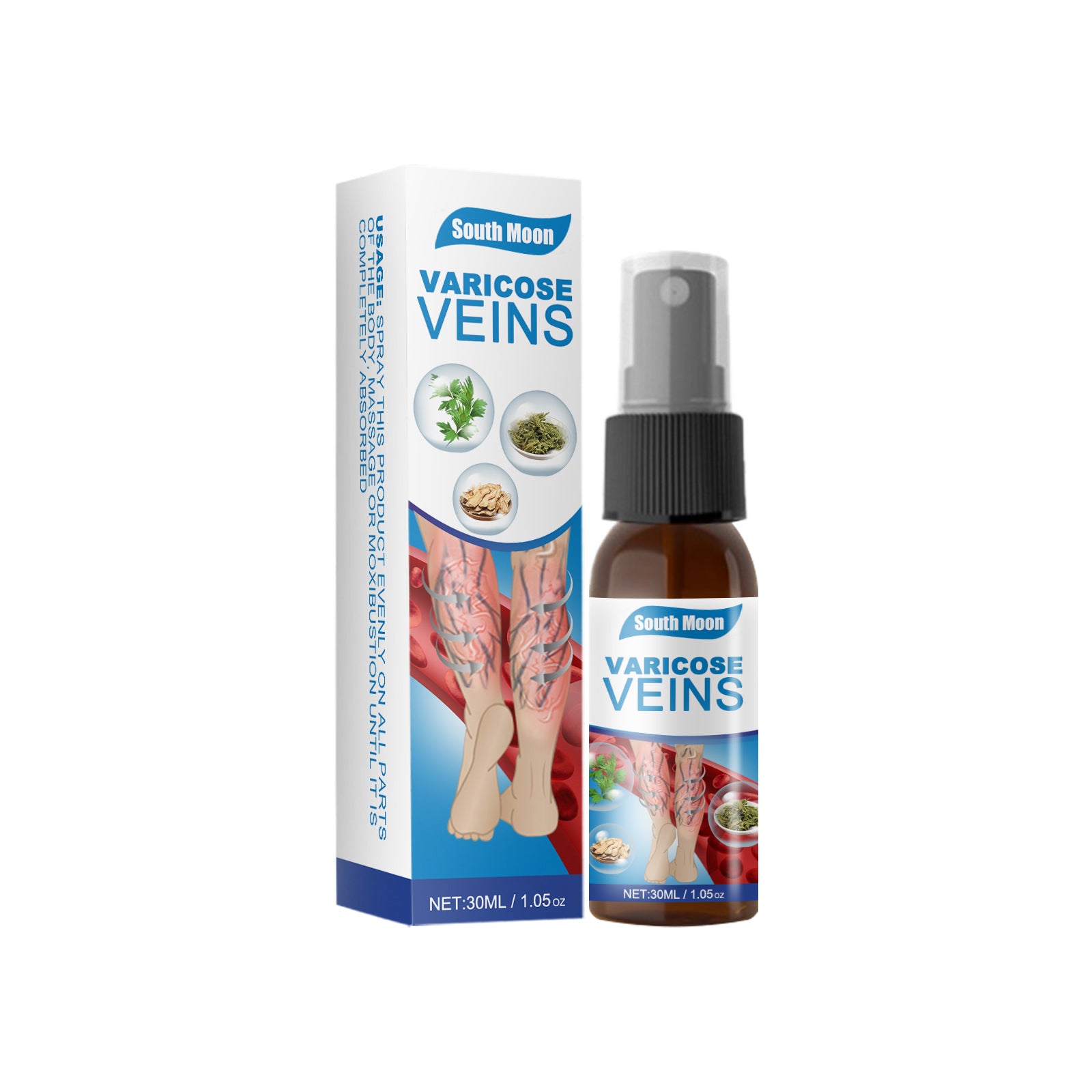 South Moon Vein Massage Spray for Smooth Legs