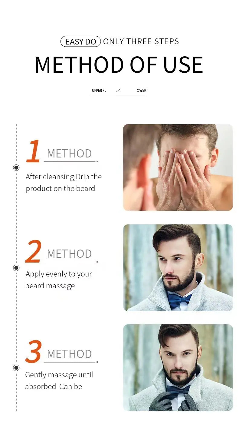 Beard Care Essence Liquid for Softness and Moisture