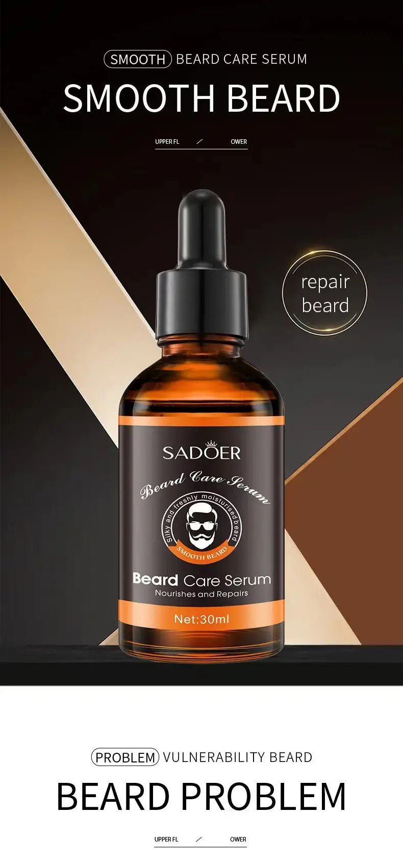 Beard Care Essence Liquid for Softness and Moisture