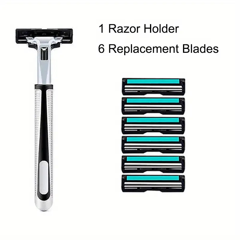 Razor Stand with 24 Blades and Skin Protector Included
