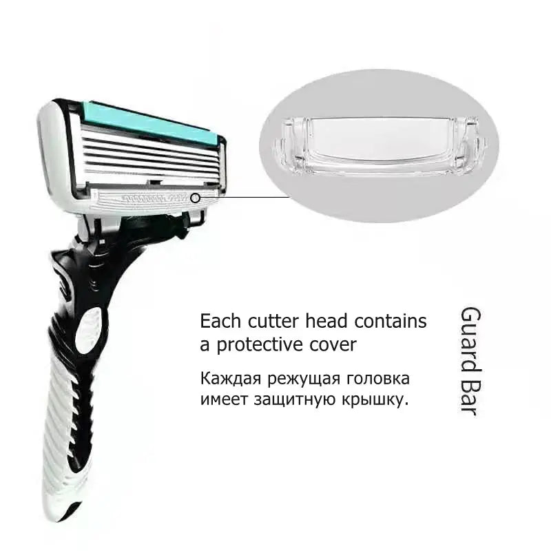 High-Quality 6-Layer Stainless Steel Men's Razor