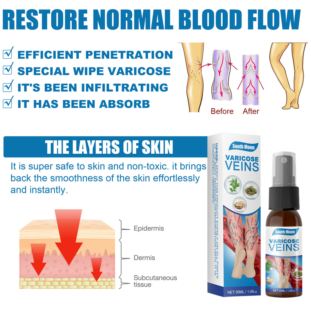 South Moon Vein Massage Spray for Smooth Legs