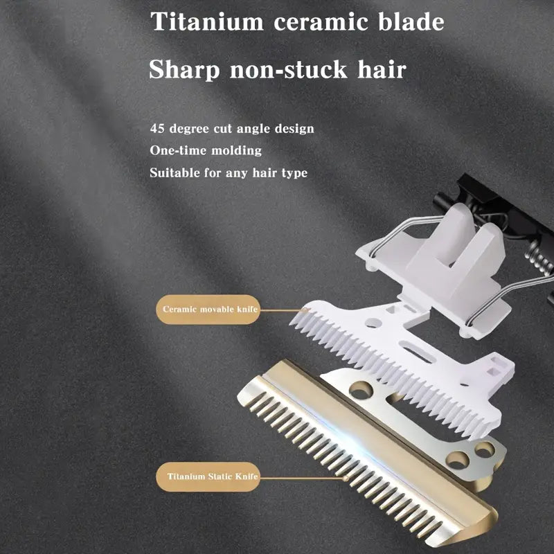 USB Rechargeable Beard Trimmer, 4 Sizes, Professional