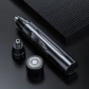 2-in-1 Nose and Mustache Trimmer for Men, USB Rechargeable