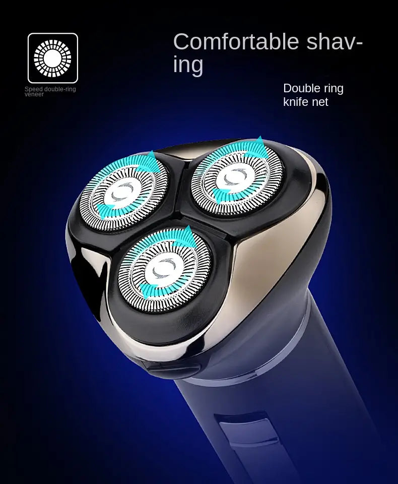 3-in-1 USB Electric Shaver and Beard Trimmer for Men