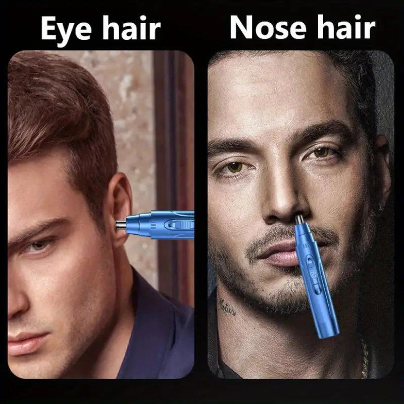 2-in-1 Nose and Mustache Trimmer for Men, USB Rechargeable